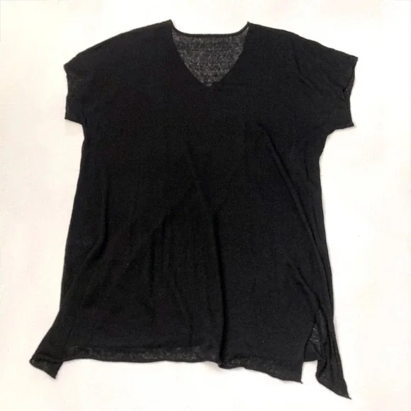 Eileen Fisher Tunic Sweater V-Neck Lightweight Sheer Long Sleeve Womens XL - Picture 2 of 7